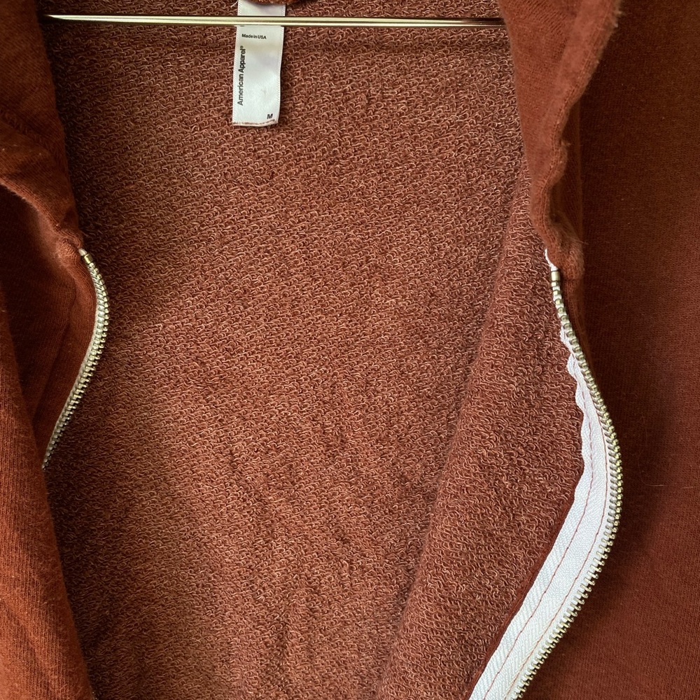 American Apparel Vntg French Terry Zip Hoodie